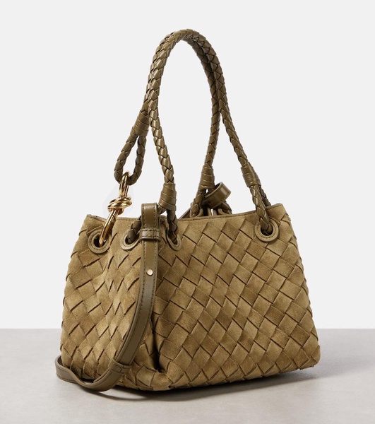 Parachute Small suede shoulder bag