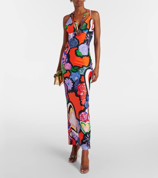 Printed maxi dress