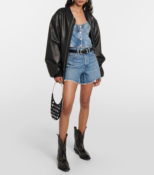 Lola denim crop top