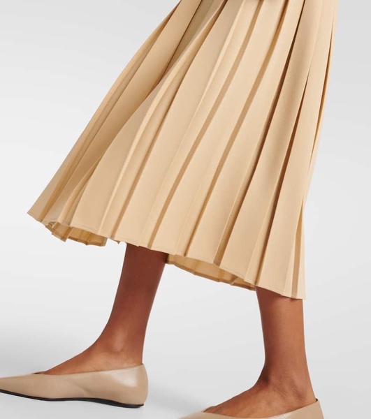 Luisa pleated midi skirt