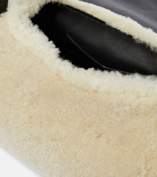 Gemini Small shearling shoulder bag