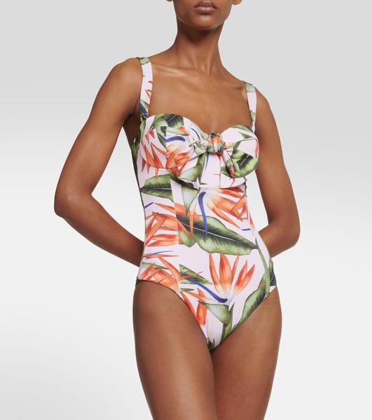Carla floral printed swimsuit
