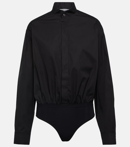 Cotton poplin bodysuit