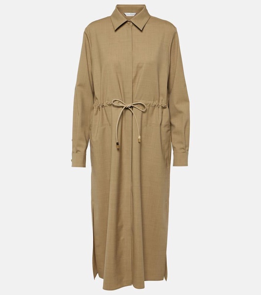 Monia virgin wool shirt dress