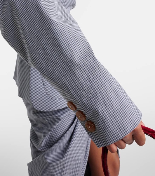 Gingham cotton jacket