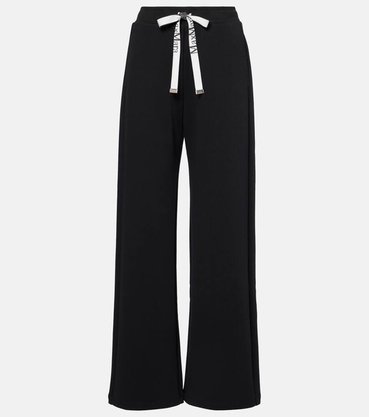 Bali cotton-blend jersey wide-leg sweatpants