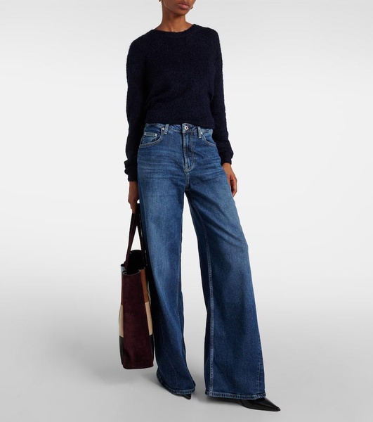 High-rise wide-leg jeans