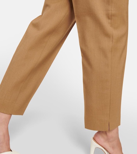 Mira wool, mohair, and silk pants