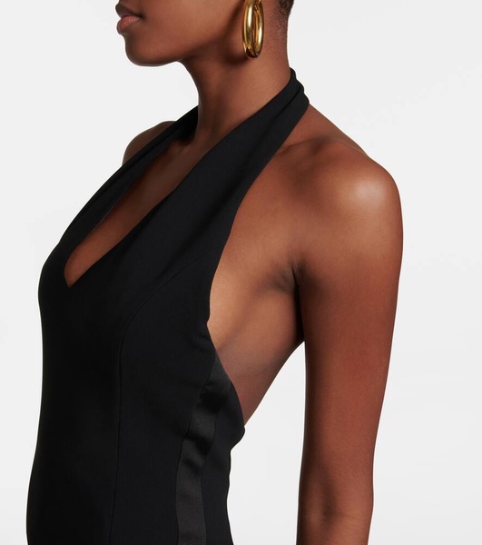 Uranio halter maxi dress