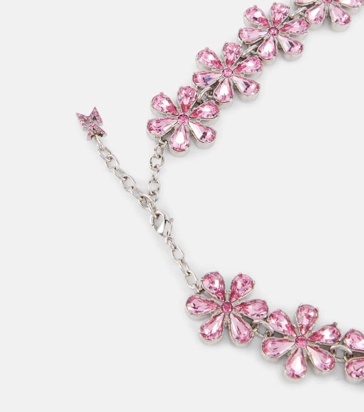 Crystal-embellished choker