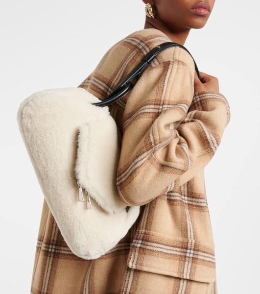 Gemini Small shearling shoulder bag