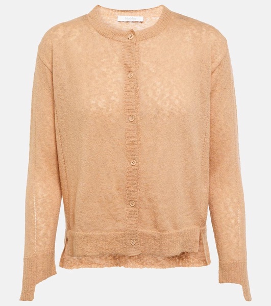Funghi cotton and mohair-blend cardigan