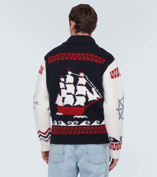 Nautical virgin wool jacket