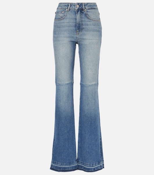 La Croisette high-rise flared jeans