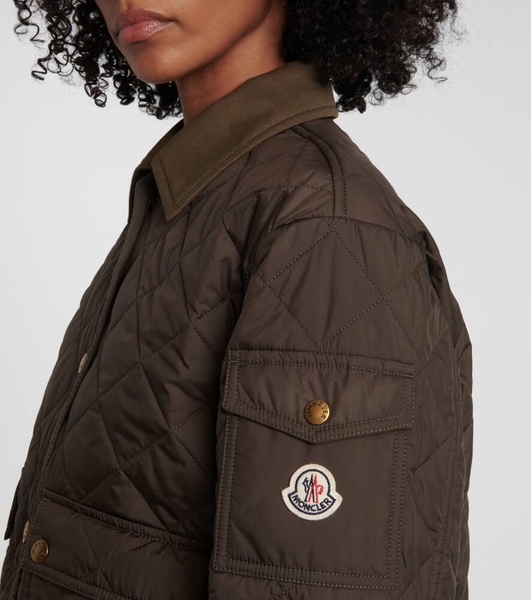 Chitre quilted canvas-trimmed jacket