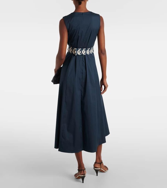 Preston cotton-blend poplin midi dress