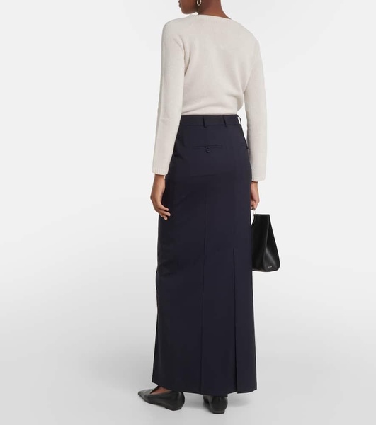 Circeo wool maxi skirt