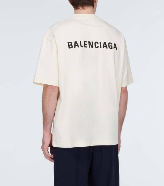 Men's Balenciaga Back T-shirt Medium Fit in Beige