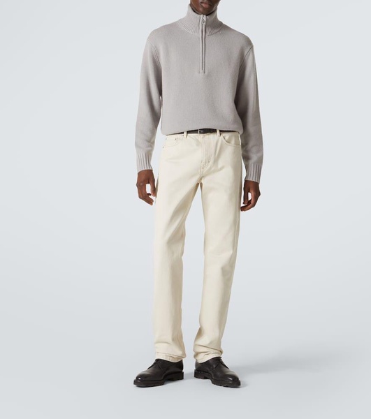 Cashmere half-zip sweater