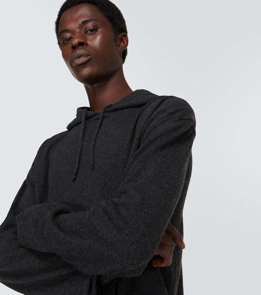 Wool and cashmere hoodie