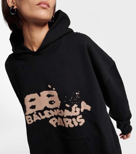 Oversized cotton hoodie