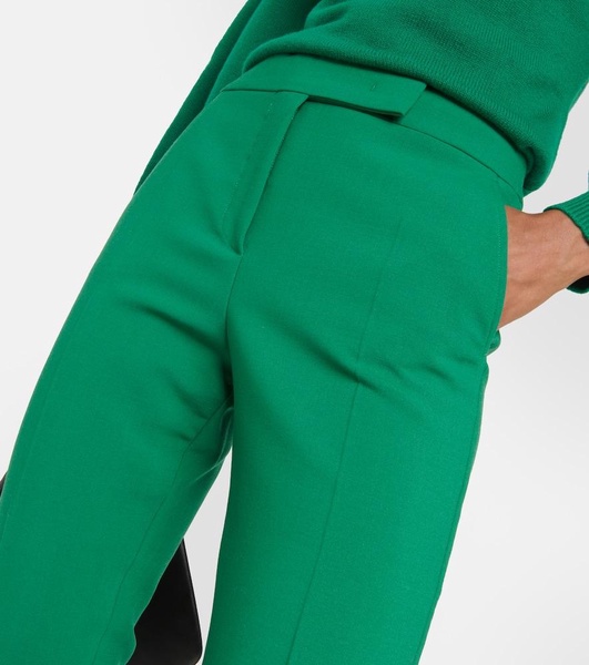 Fuoco cropped wool-blend pants