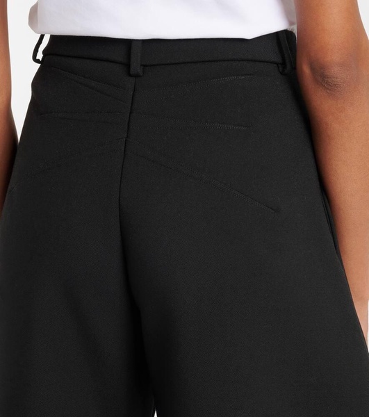 Wool wide-leg pants