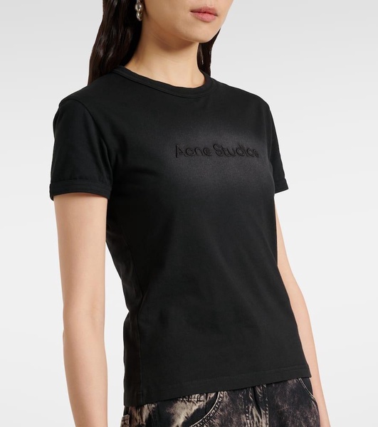 Layered logo cotton jersey T-shirt