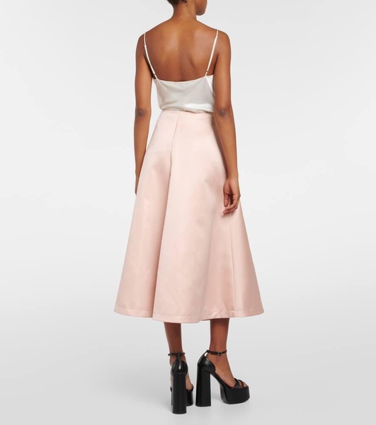 Varda satin midi skirt