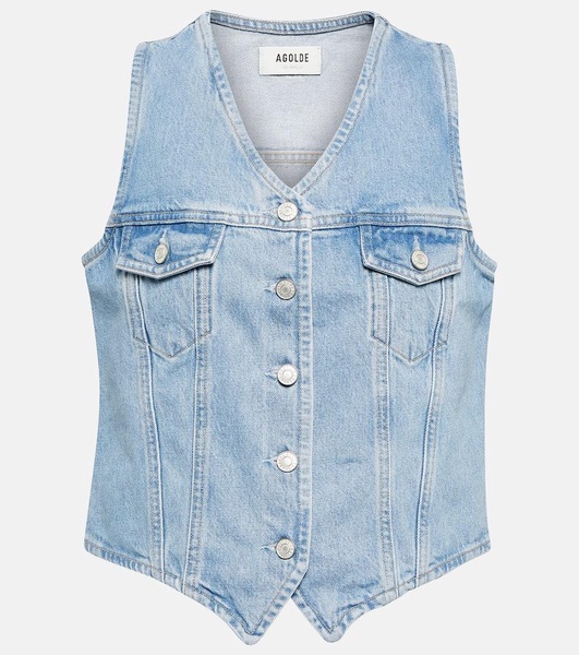 70's denim vest