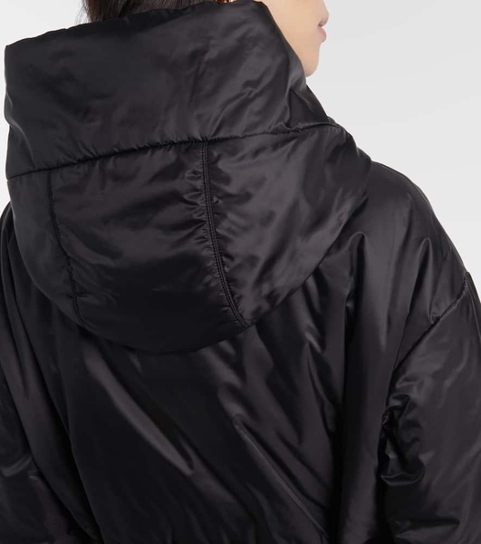 Technical canvas parka