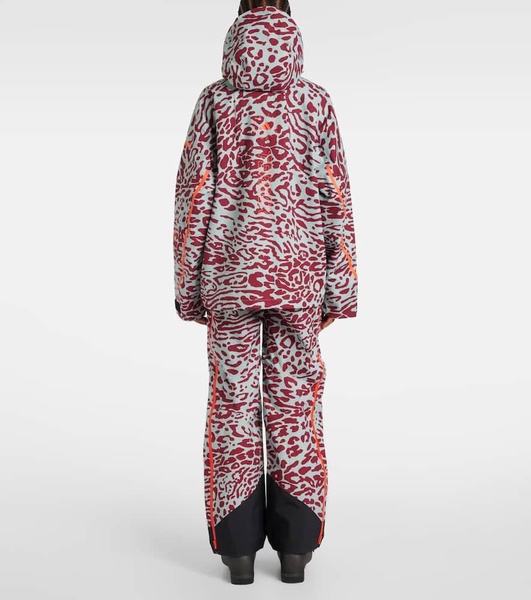 x Terrex TrueNature 2L leopard-print ski jacket
