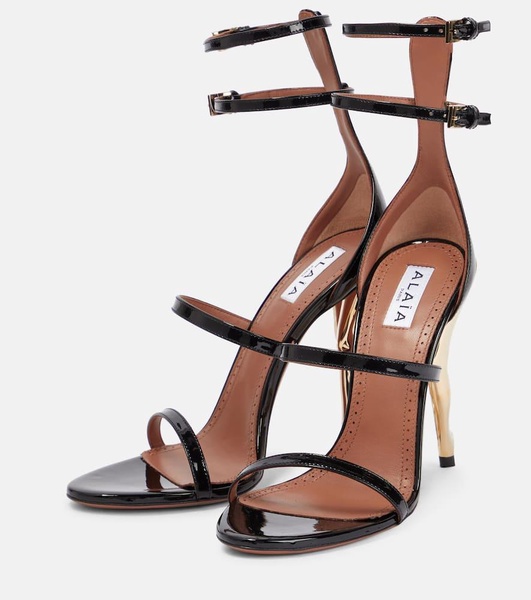 Cabaret patent leather sandals