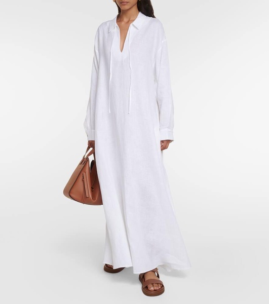 Linen midi dress