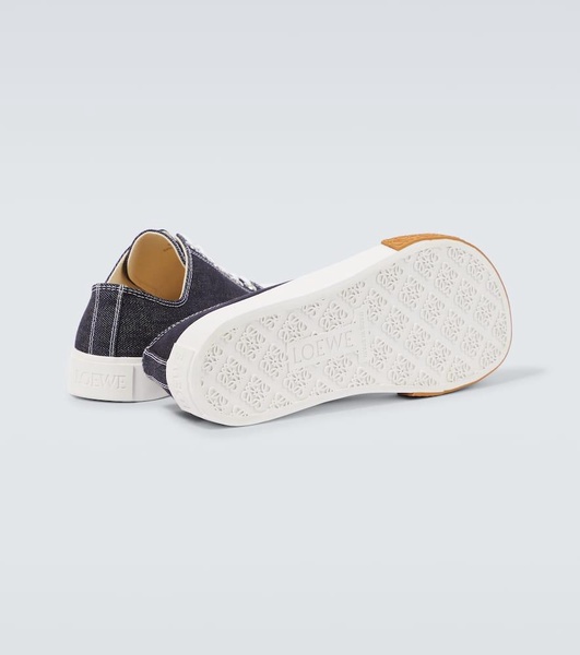 Bloc denim sneakers