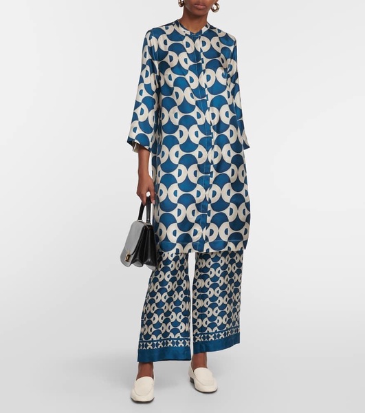 Timek printed silk jacket