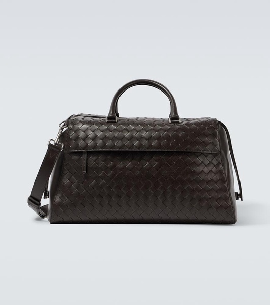 Intrecciato leather duffel bag