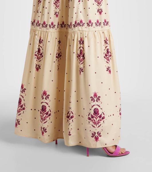 Lima Relato embroidered linen maxi dress