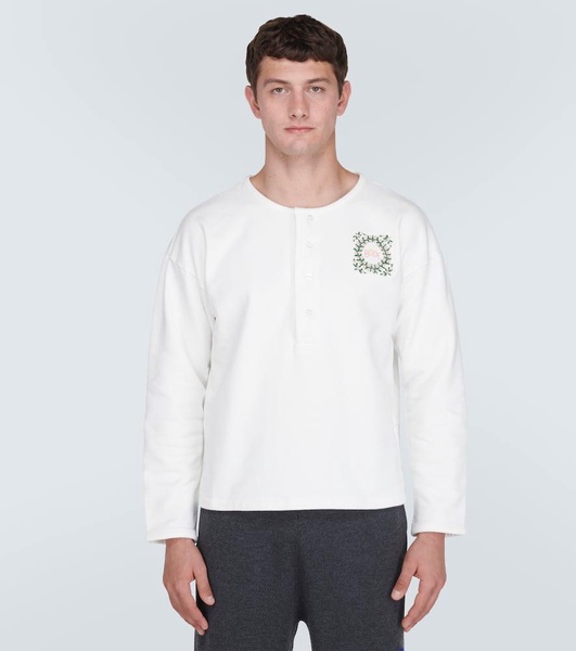 Daisy Never Tell cotton Henley shirt