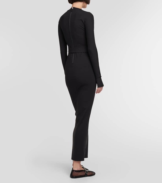 Jersey midi dress