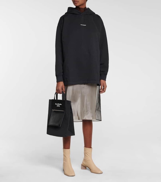 Logo cotton jersey hoodie