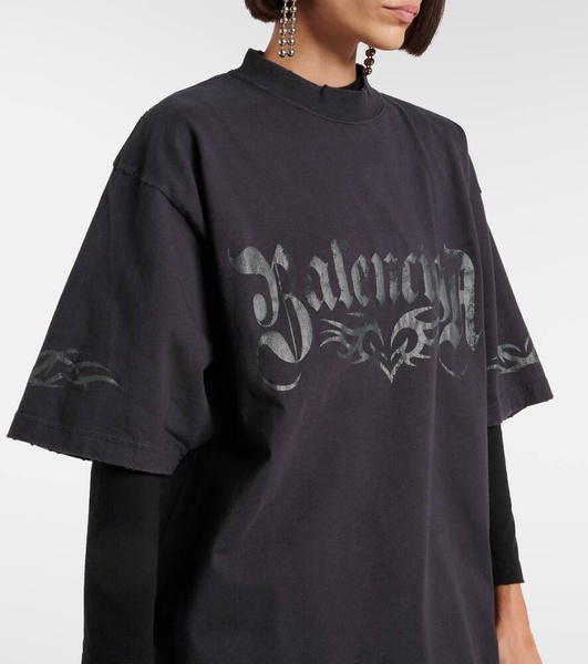 Logo oversized cotton jersey T-shirt