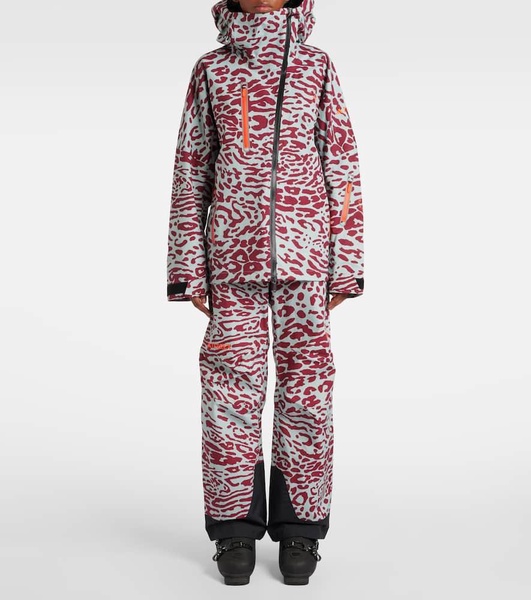 x Terrex TrueNature 2L leopard-print ski jacket