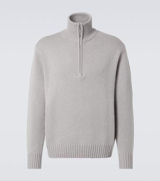 Cashmere half-zip sweater