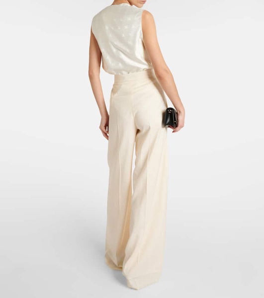 Piombo virgin wool wide-leg pants