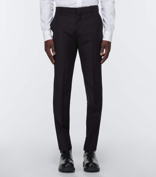 Wool and mohair slim pants