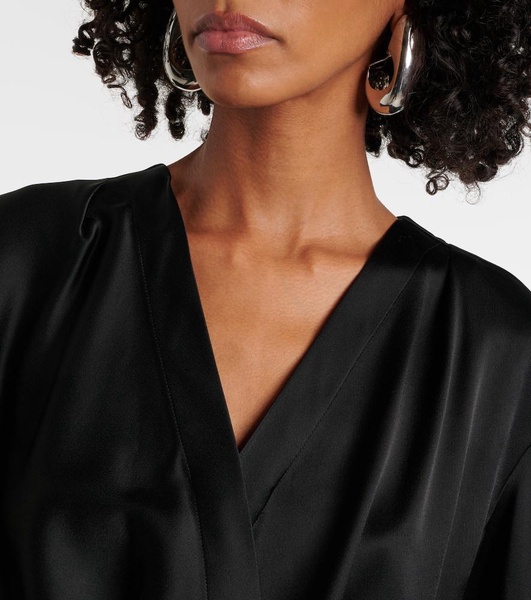 Envers draped satin top