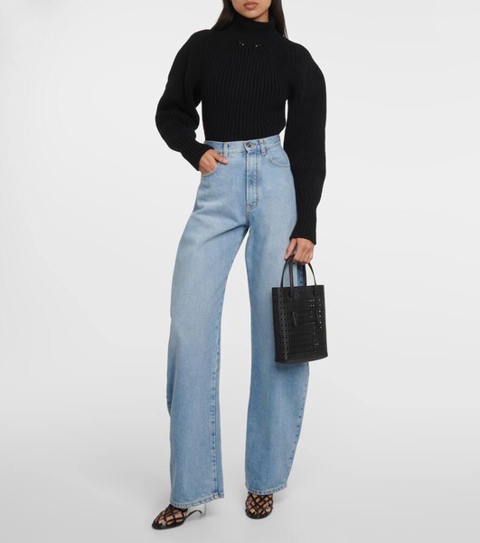 Mina Ns Vienne Wave leather tote bag