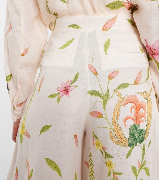 Piñon Marina linen wide-leg pants