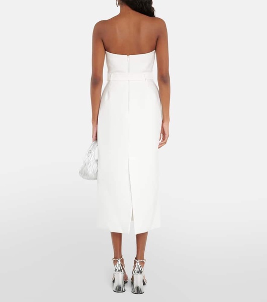 Strapless midi dress